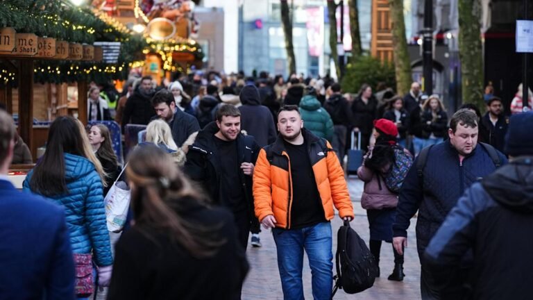 UK consumer confidence ahead of Christmas