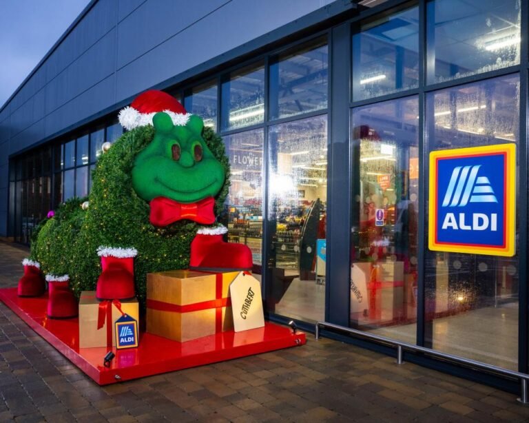 Aldi store with Christmas sales