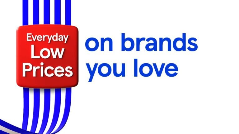 Tesco Value blue and white striped logo