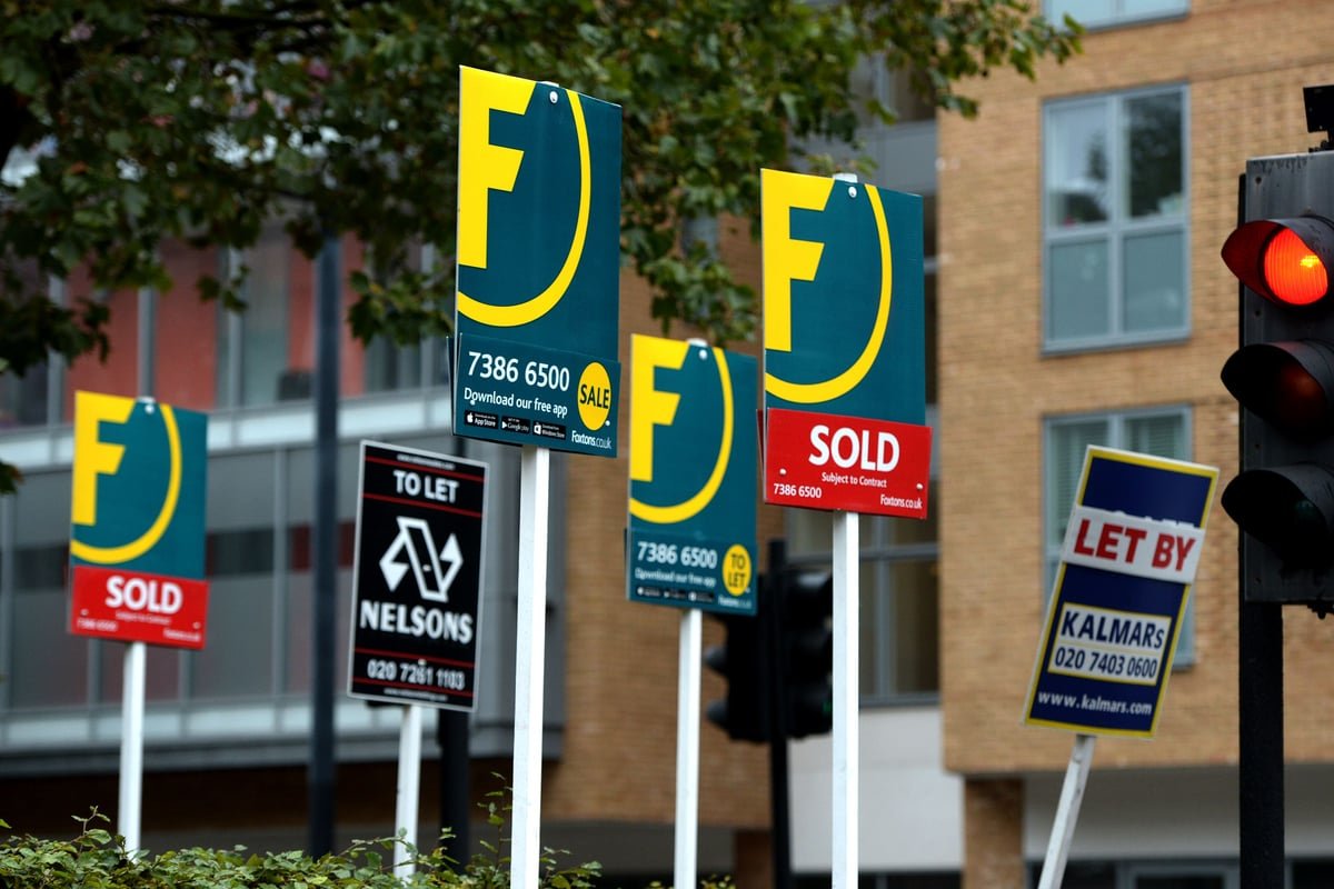 first-time buyers looking at homes with mortgages