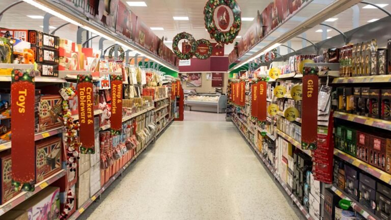 UK supermarket spending infographic