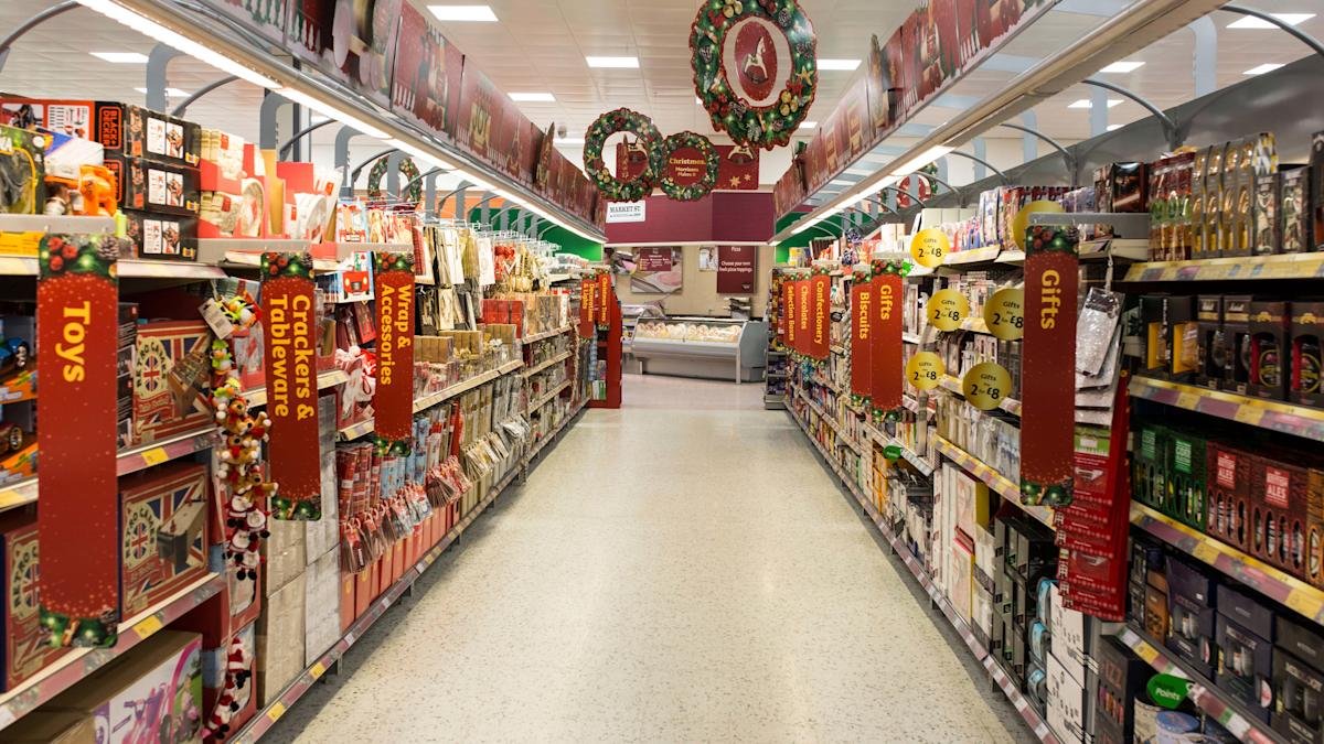 UK supermarket spending infographic