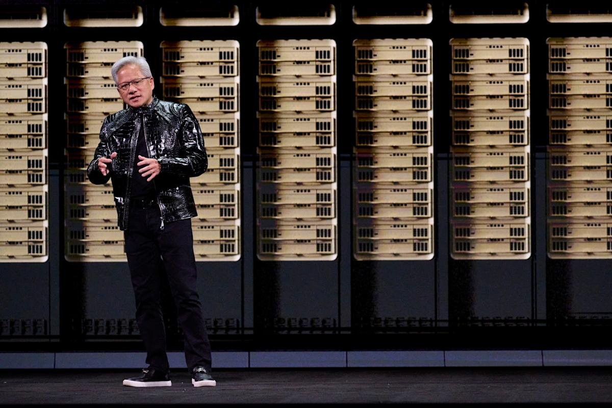 Nvidia CEO Jensen Huang at CES talking about data-center cooling