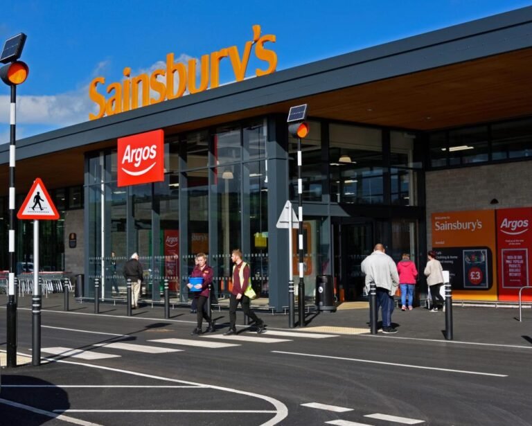 sainsbury's argos sales drop