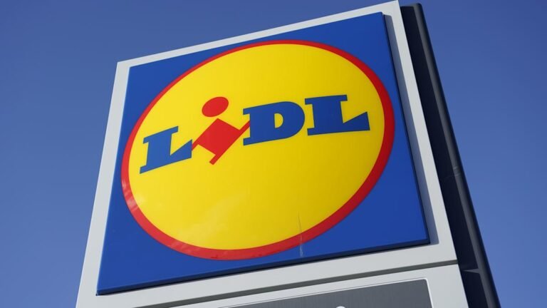 Lidl store front with new jobs sign